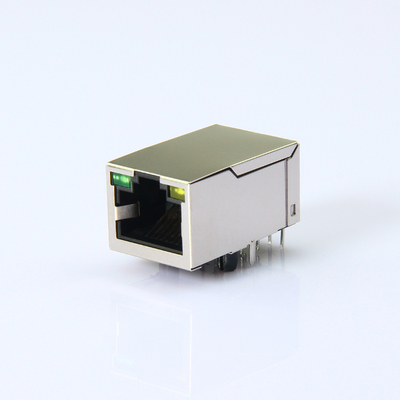 集成RJ45百兆 25.4MM带灯网口座
