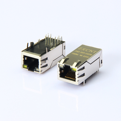 RJ45千兆1.3英寸带灯POE网口