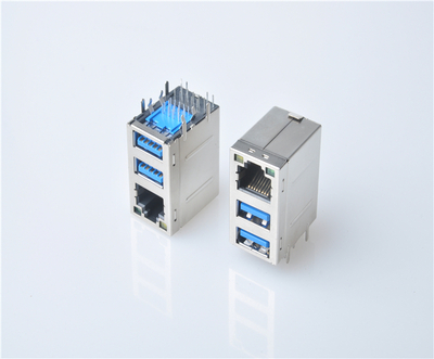 RJ45+USB3.0接口 带灯USB3.0插座