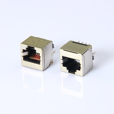 RJ45插座立式8P8C高度12.9MM网口