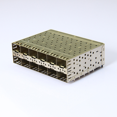 SFP 2X6 导光柱 压接式笼子