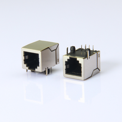 RJ11卧式 6P6C脚前网口接插件
