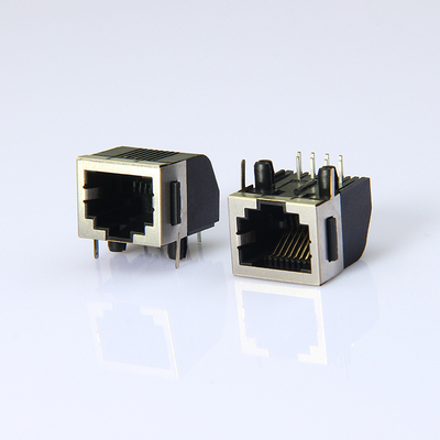 RJ45半包 8P8C卧式梯形网口