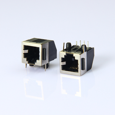 RJ11半包 6P6C卧式梯形插座