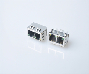 How to install rj45 1X2 connector integrated  1000M