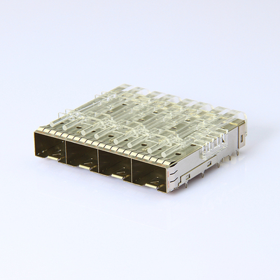 万兆SFP 1X4 压接式 笼子带灯