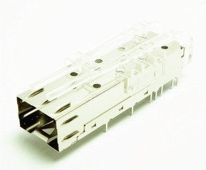 SFP 1X1带导光柱 压接式 笼子