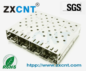 SFP光纤1X4 压接式笼子