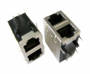 RJ45百兆 双层2X1连接器