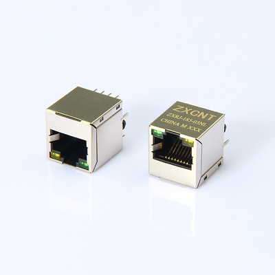 RJ45集成网口 立式带灯百兆插座