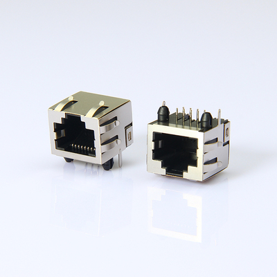 RJ45母座带弹 反口短体接口