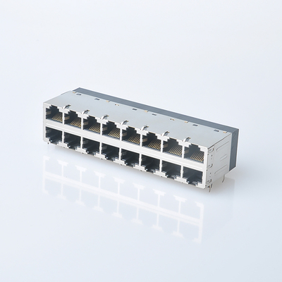 RJ45千兆 2X8无灯带POE插座