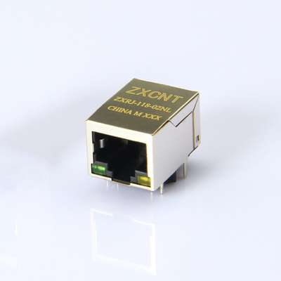 RJ45集成百兆 卧式带灯网口