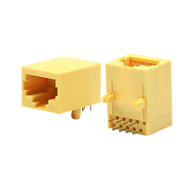 RJ45全塑无灯 长体黄色网口