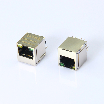 RJ45百兆立式带灯 网口插座