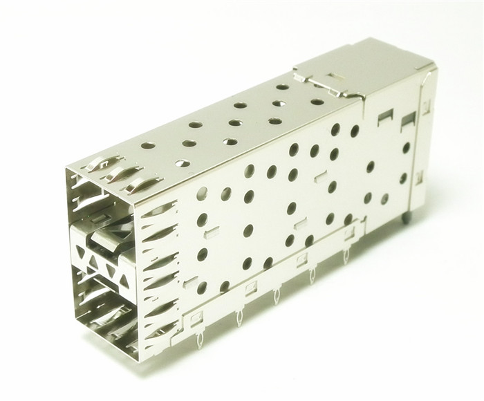 sfp 2x1导光柱 压接式笼子